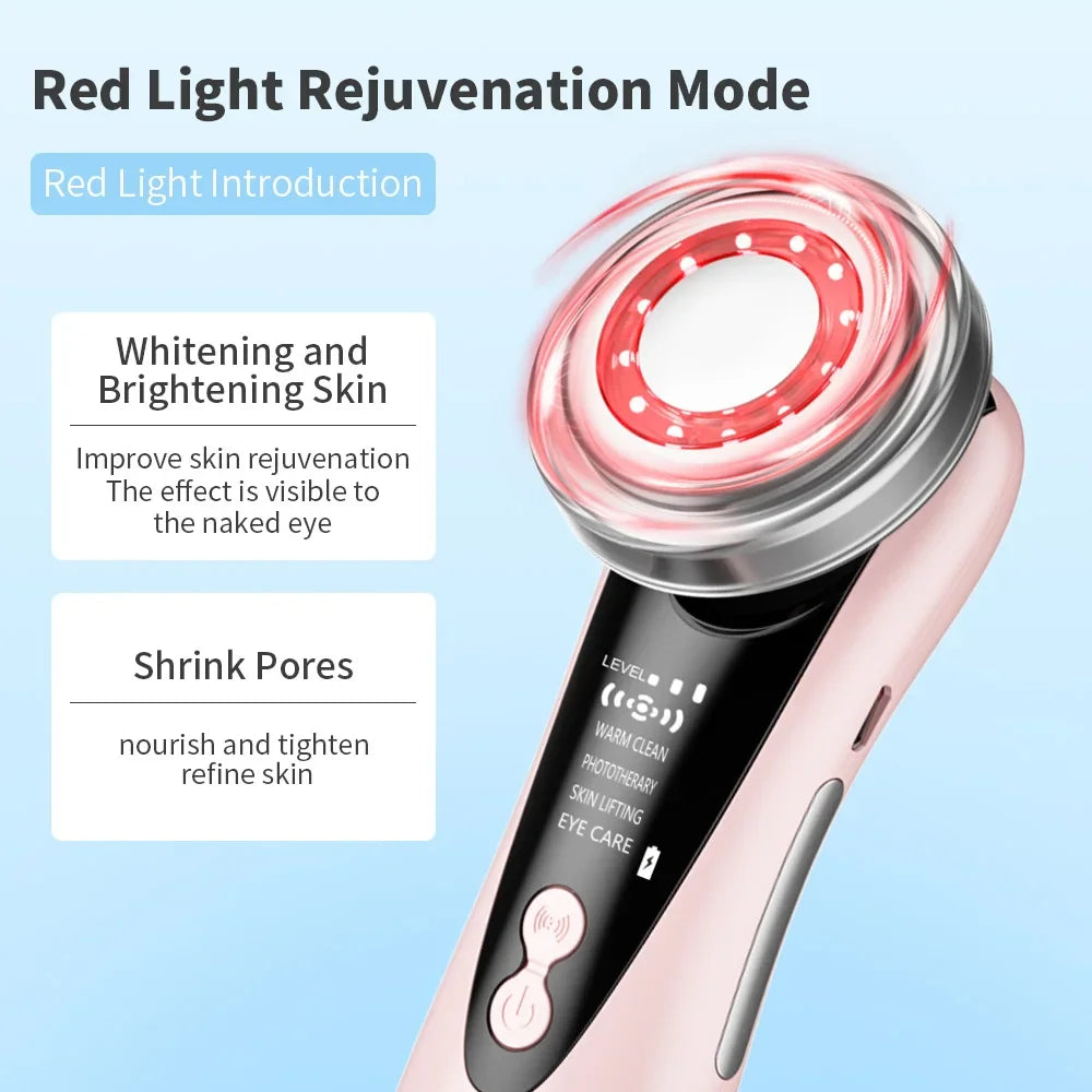 Electric Facial Massage Device Color Light Import Instrument Clean Face Skin Rejuvenation Beauty Device Tighten Face Skin Care